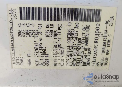 2023 Nissan Rogue S Fwd from USA, damaged, VIN 5N1BT3AA0PC803002